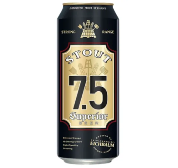 Bia Đức Eichbaum Stout Superior 7.5% – Lon 500ml – Thùng 24 Lon