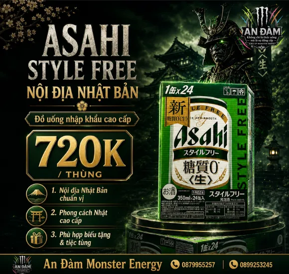 Bia không đường Asahi Style Free 4%