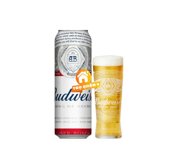Bia Budweiser 4.5% – Lon 568ml – Thùng 24 Lon