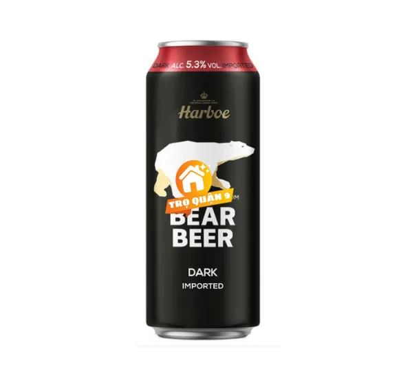 Bia Gấu Bear Beer Dark Imported 5.3% – Lon 500ml – Thùng 24 Lon
