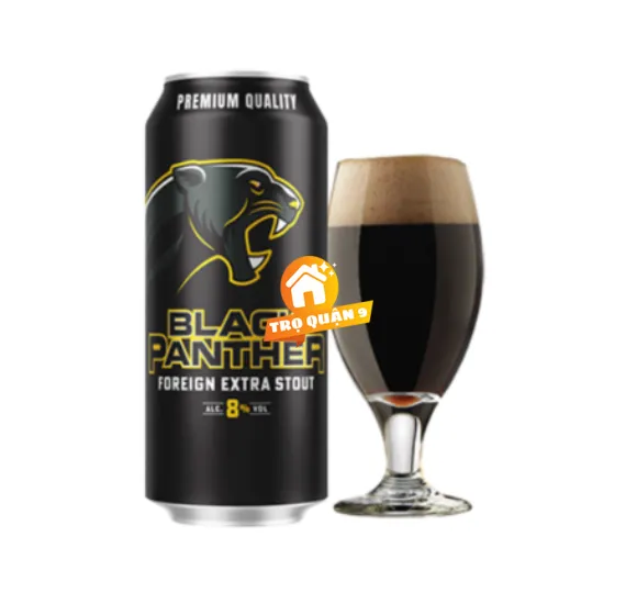 Bia Cambodia Black Panther 8,0% - Lon 500ml 