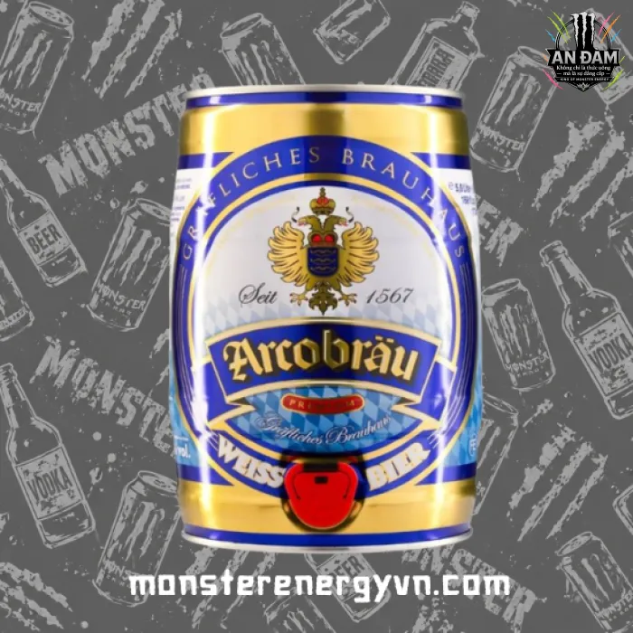 Bia Arcobrau Weissbier Hell 5.3% – Bom 5 Lít