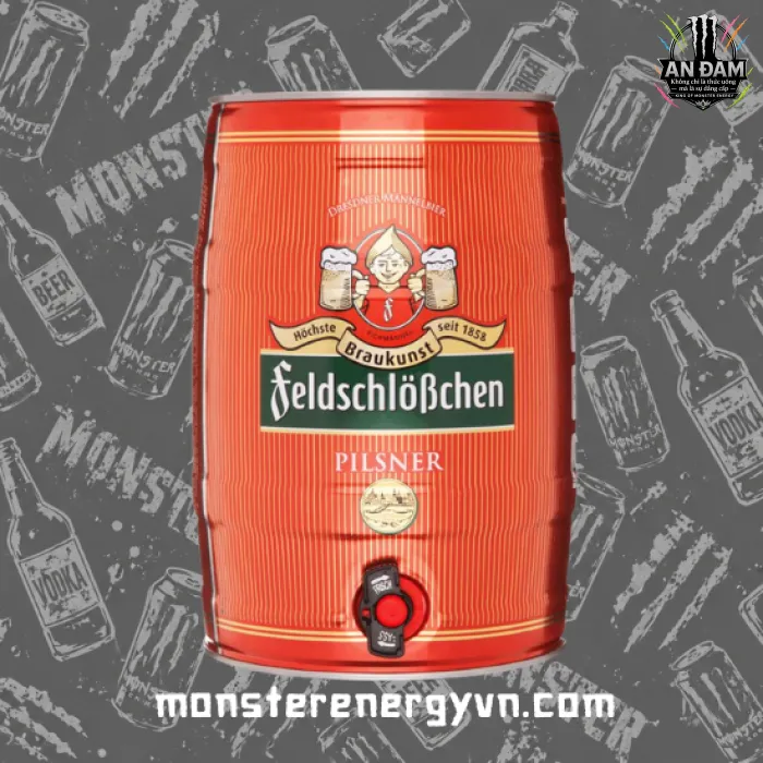 Bia Feldschlobchen Pilsner 4.9% – Bom 5 Lít
