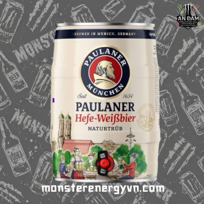 Bia Paulaner Hefe Weissbier 5,5% – Bom 5 Lít