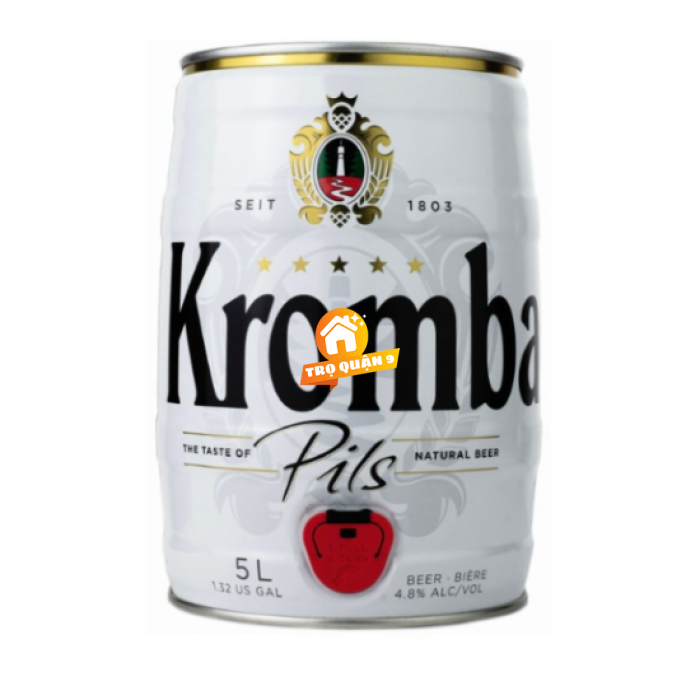 Bia Đức Krombacher Pils 4.8% – Bom 5 Lít