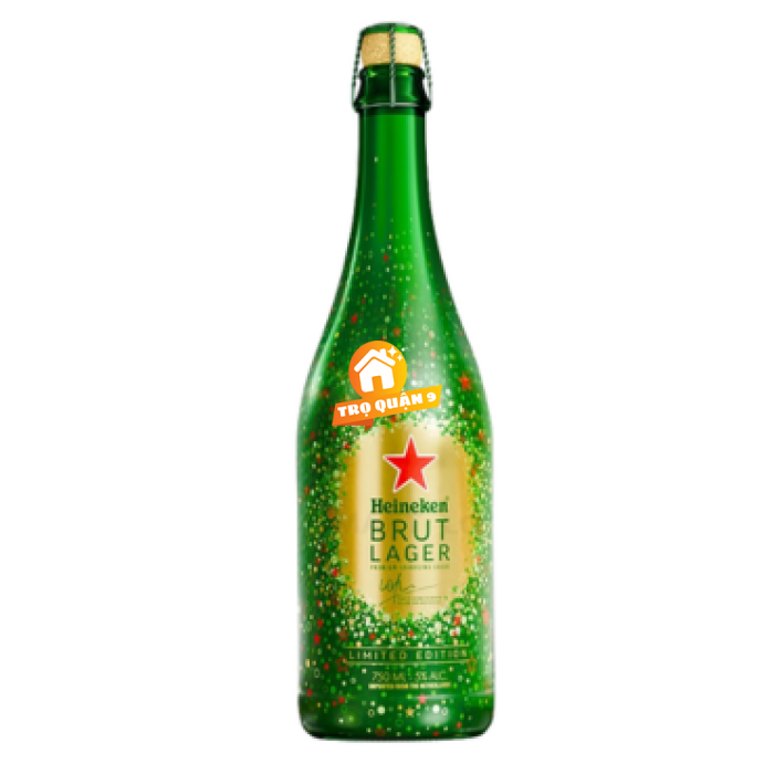Bia Heineken Brut Lager 5% ABV 750ml