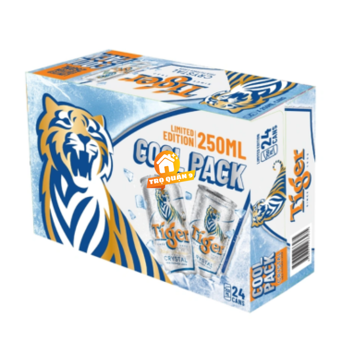 Thùng 24 lon Bia Tiger Bạc 250ml