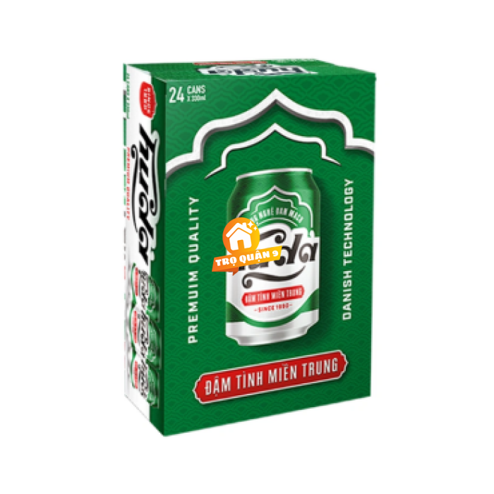 Thùng 24 lon bia Huda 330ml